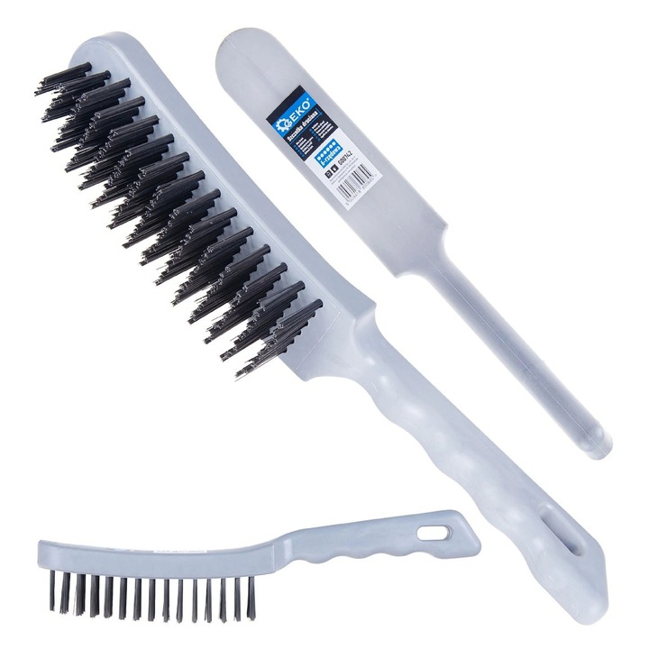 Perie de sarma cu 6 randuri, maner ddin plastic, Geko G00742