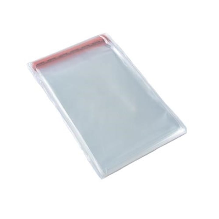 Set Pungi Din Folie Cu Banda Adeziva, Neopak, Grosime Folie 25 Um, Deschidere Pe Latura Mai Scurta, Inchidere Banda Adeziva Autoadeziva, Material Folie Pp Crantanitoare Si Rigida, Imitand Celofanul, 10 x 15 cm, Transparent, 100 Buc