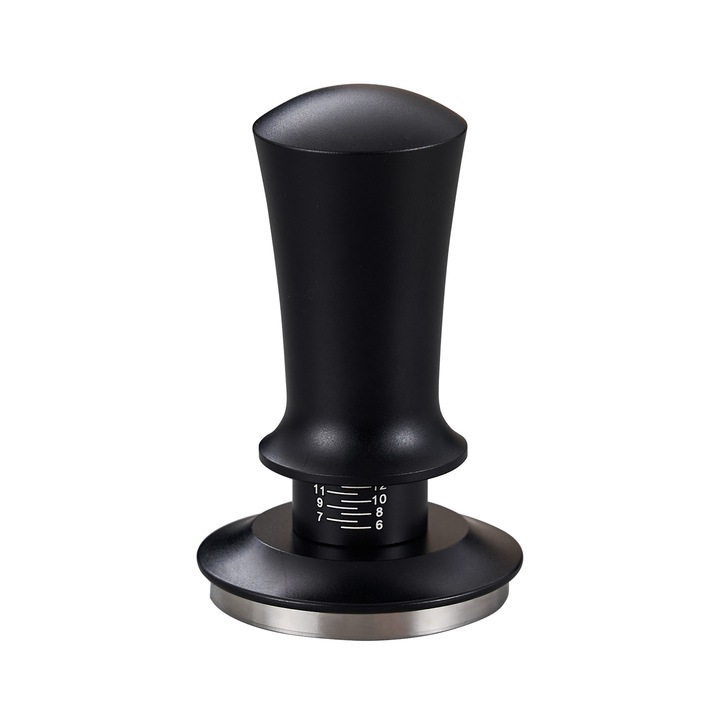 Ciocanul de cafea de 51mm, compatibil cu aparatele de espresso, plat, dublu calibrat, captusit cu otel inoxidabil, proiectat pentru barista avansati