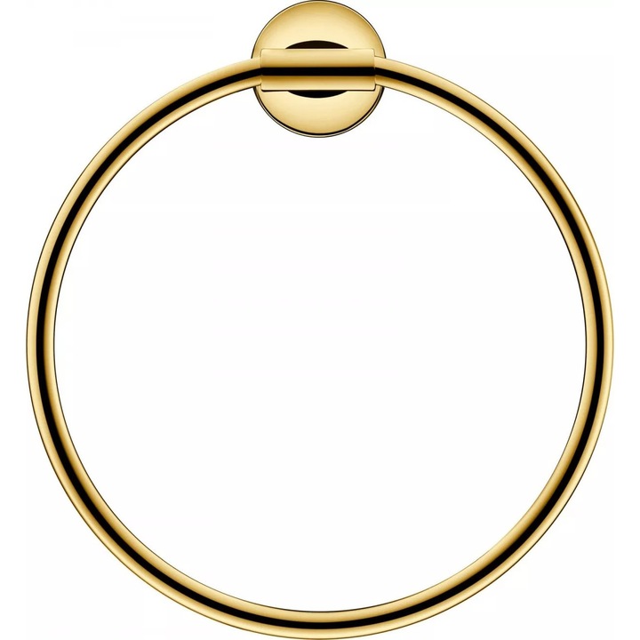 Inel prosop Duravit Starck T 0099473400, montare pe perete, 210 mm, Auriu lucios