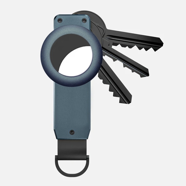 Kulcstartó, alumíniumötvözet, 2-6 kulcs, királykék, 8.5x2x2cm