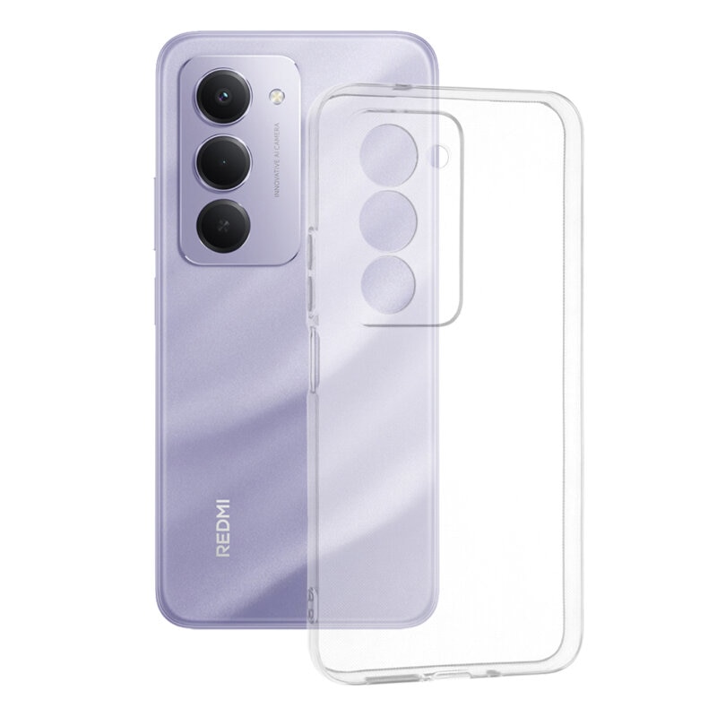BestCase® Husa Clear Silicon pentru Xiaomi Redmi 15 4G / 5G (171 mm), Transparent