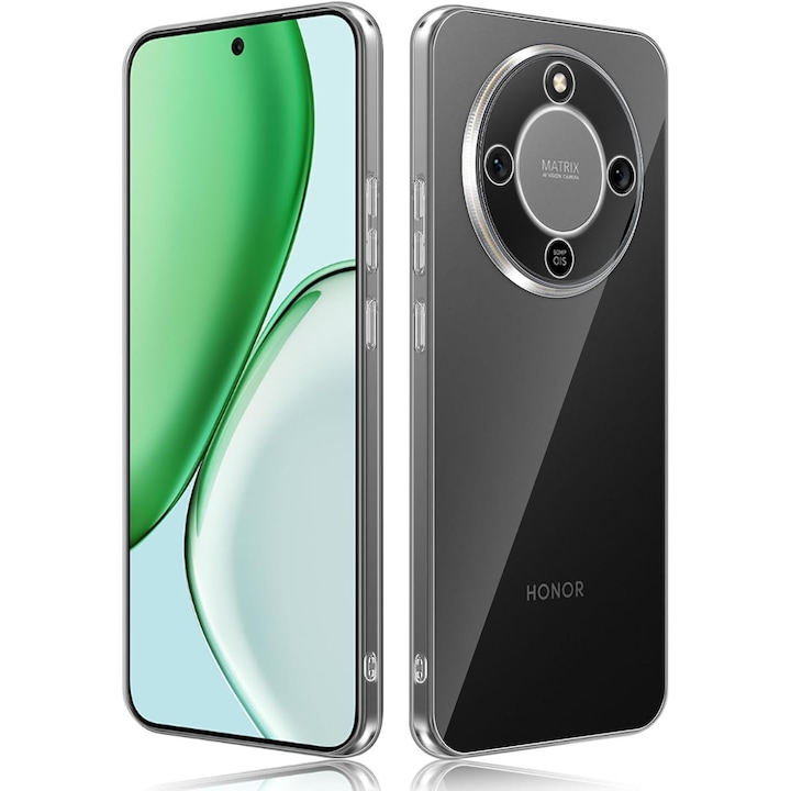BestCase® Husa Clear Silicon pentru Honor Magic8 Lite / X70 / X9d, Transparent