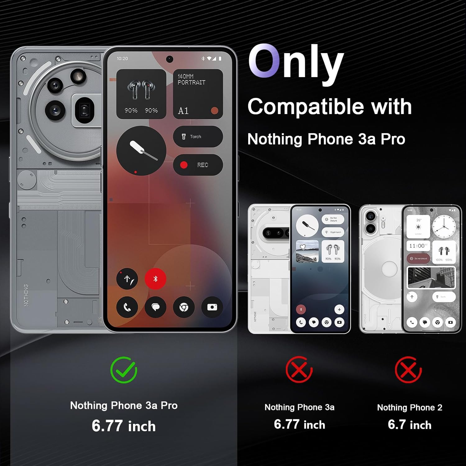 BestCase® Husa Clear Silicon pentru Nothing Phone (3a) Pro, Transparent
