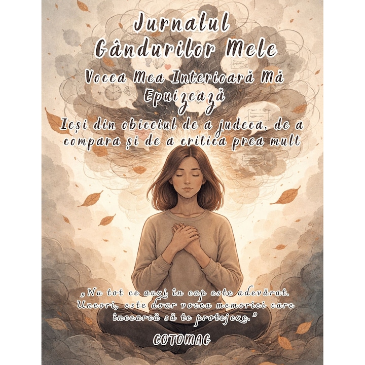 Jurnalul Gandurilor Mele - Vocea Mea Interioara Ma Epuizeaza / Ghid Practic / Echilibru Emotional / Autocunoastere / Claritate Mentala / Dezvoltare Personala