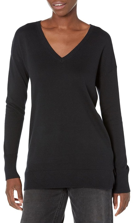 Лека дамска блуза, Amazon Essentials, дълъг ръкав, черна, 2XL INTL