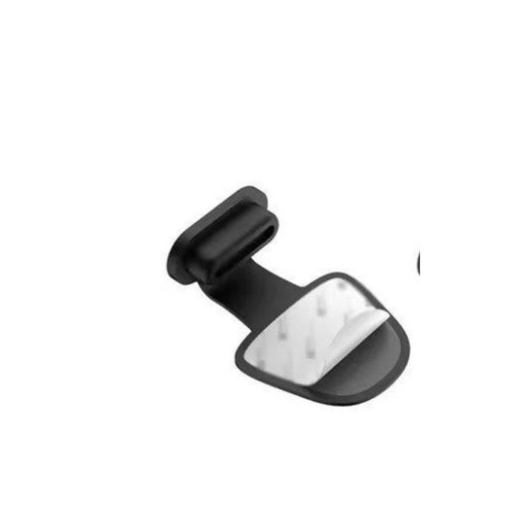 Dop anti-praf, silicon, compatibil cu port Type-C, pentru orice dispozitiv cu Type-C, Negru