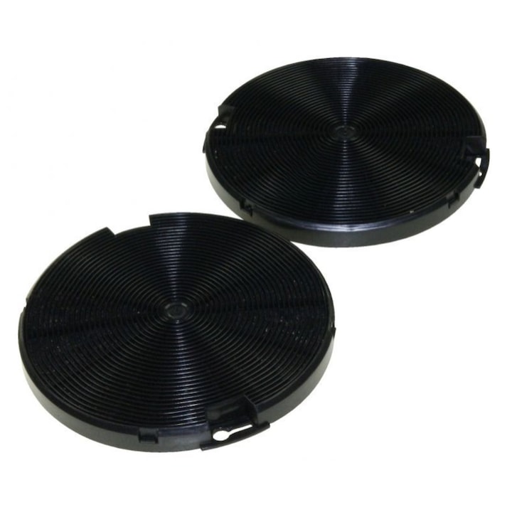 Set 2 filtre carbon activ e-SWC Supreme® pentru hota AEG / Electrolux / Ikea / Franke / Zanussi, 15.5 x 1.6 cm, echivalent cu EFF75 / 4055093712