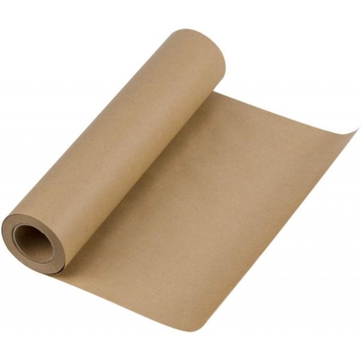 Hartie De Ambalare Din Reciclare, Neopak, Latime 100 cm, Lungime Aprox 60 m, Greutate 5 kg, Protejeaza Produsul, Usor De Utilizat, Gramaj 80 g/M², 100 x 60 m, Culoare Maro