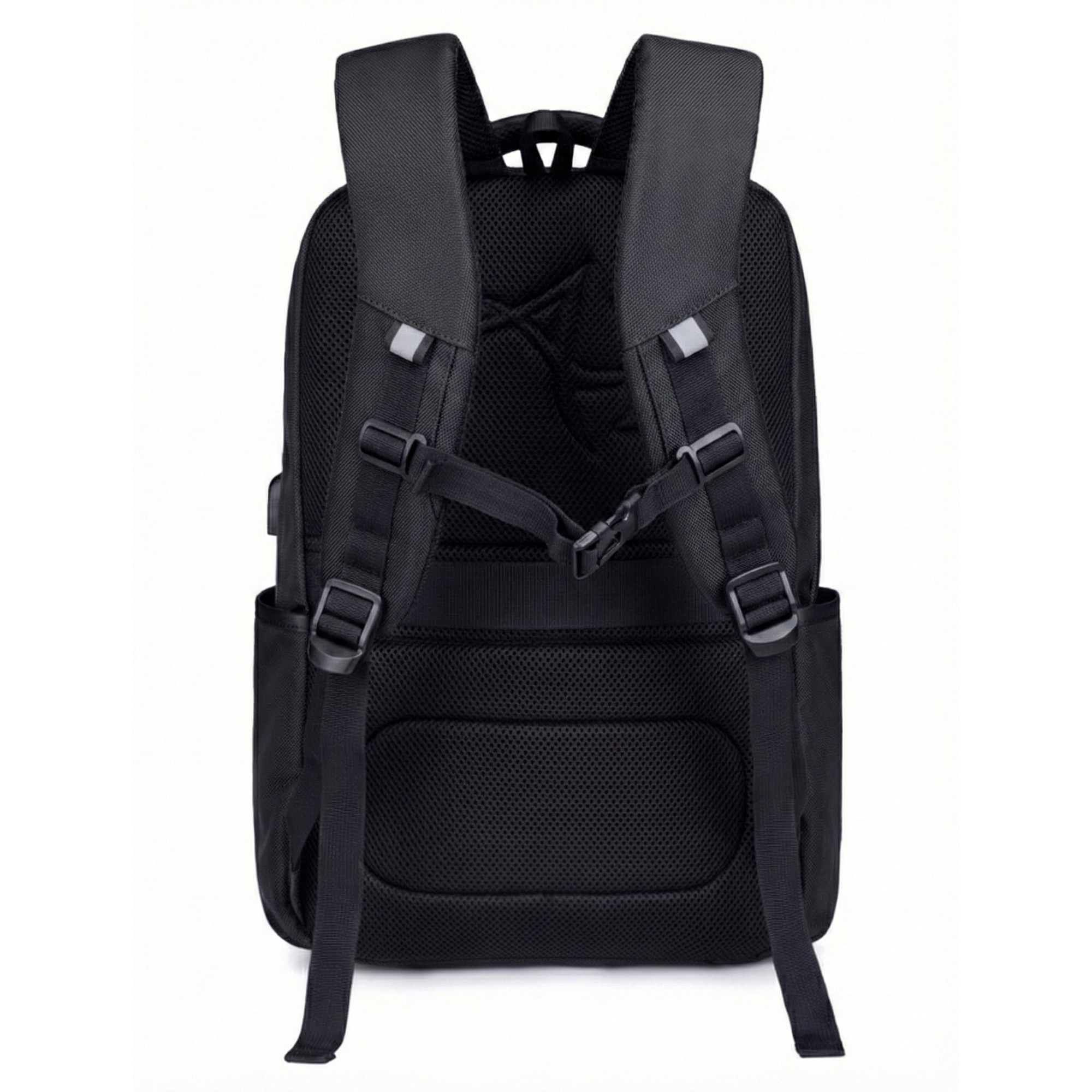 Rucsac laptop Bestbag 17 "3", impermeabil, cu USB, compartimente multiple, gri