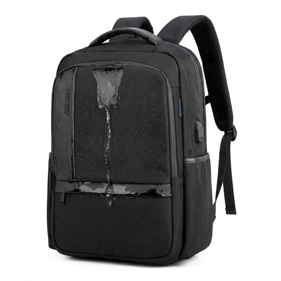 Rucsac laptop Bestbag 17 "3", impermeabil, cu USB, compartimente multiple, gri