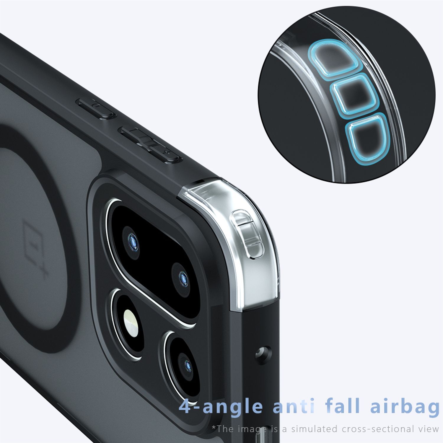 Husa pentru oneplus 15, Compatibila MagSafe, Anti-Shock Protection, TPU, negru