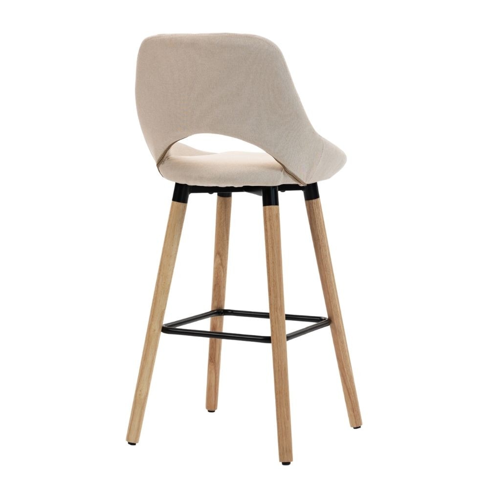 Scaun de Bar Inalt Premium KD Home® BarLuxe Nova, Cu Spatar, Picioare ...