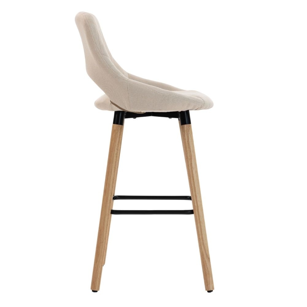 Scaun de Bar Inalt Premium KD Home® BarLuxe Nova, Cu Spatar, Picioare ...