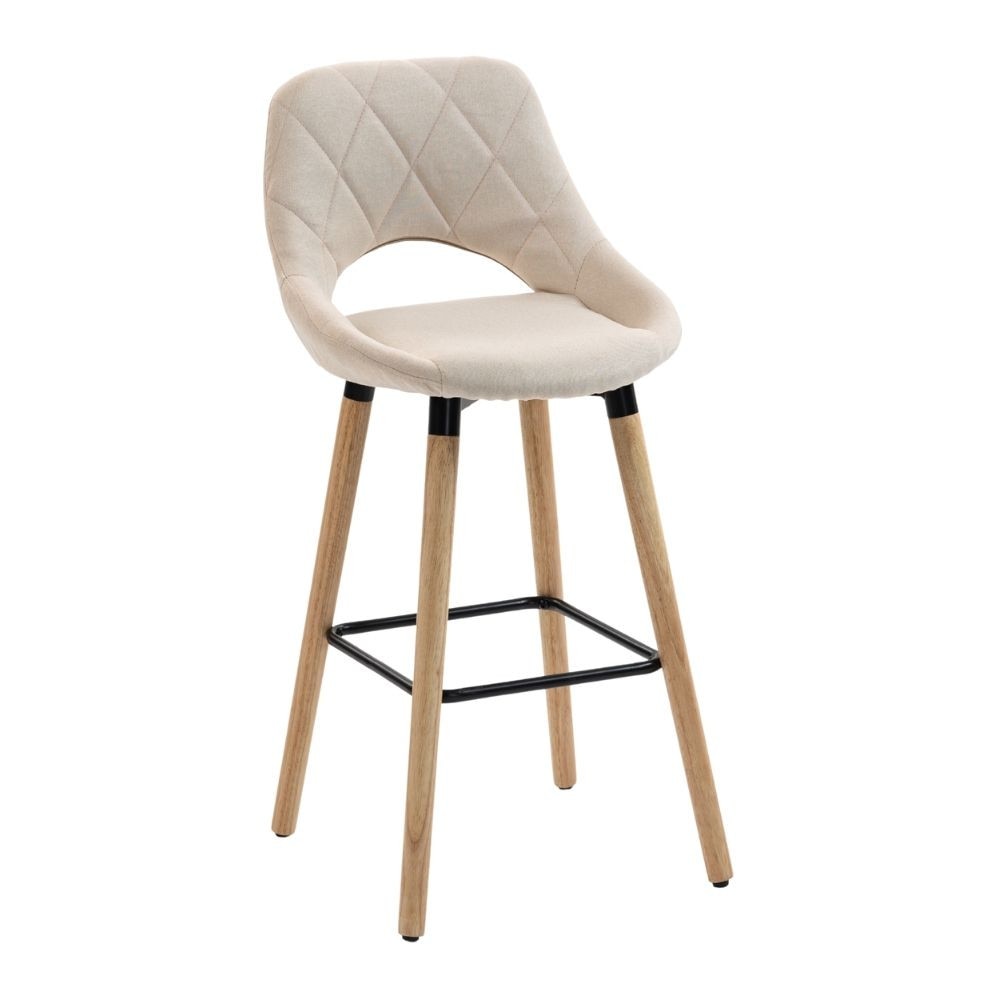 Scaun de Bar Inalt Premium KD Home® BarLuxe Nova, Cu Spatar, Picioare ...