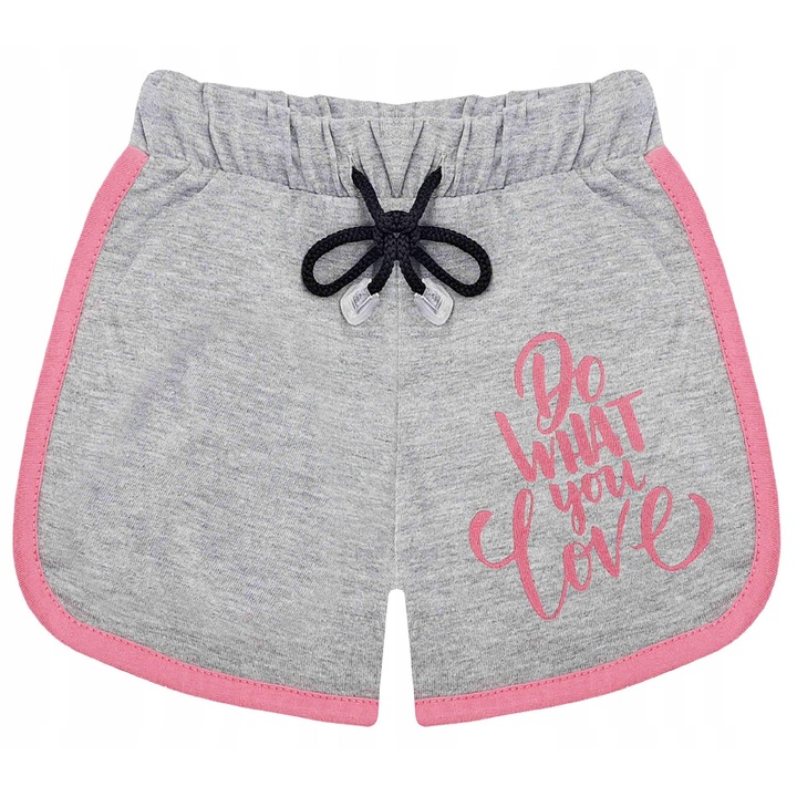Lányka rövidnadrág, MODKIDS, pamut, grifadsgwe, Szürke