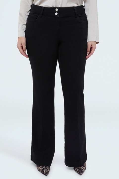 Fiorella Rubino, Blugi evazati cu model cu 5 buzunare, Negru