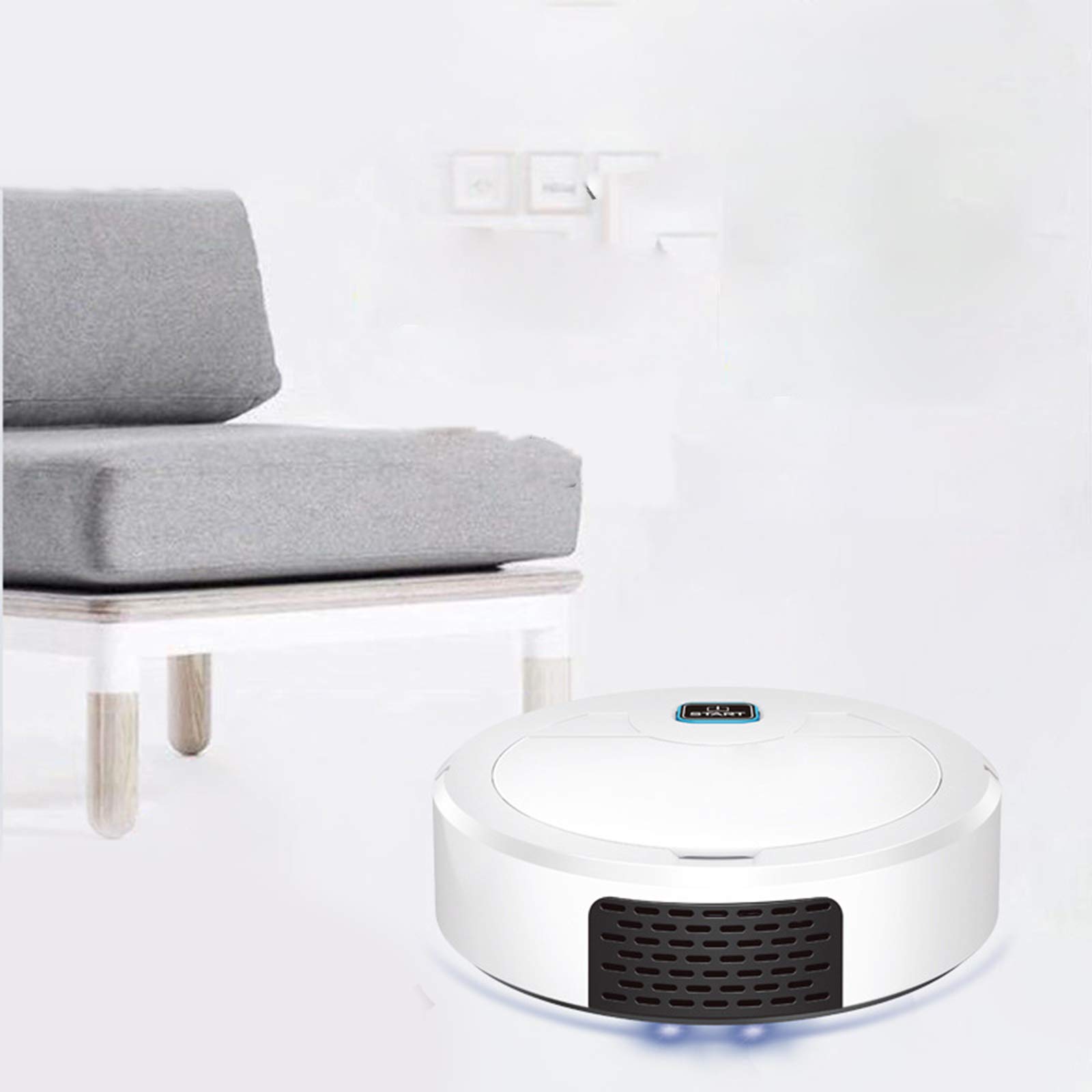 Aspirator robot, 1600 Pa, alb, 20x20x6.2cm