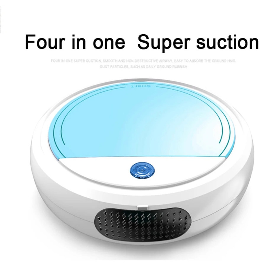 Aspirator robot automat 4 in 1, curatare umeda si uscata, sterilizare UV, 3200pa, 25x25x7cm