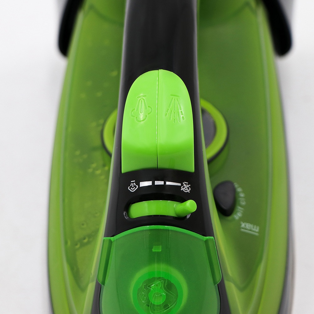 Fier de calcat cu abur, verde, 2400W, capacitate 350ml, set cordat si fara fir