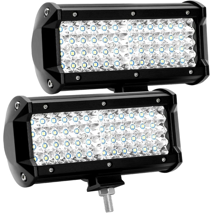 Proiector LED 12V, 27,000lm, 7 inch, waterproof, set 2 bucati