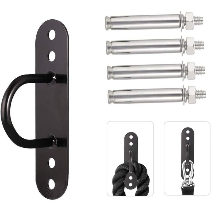 Suport de perete/tavan pentru hamace si leagane, 63x70cm, inox, capacitate 300kg, usor de instalat