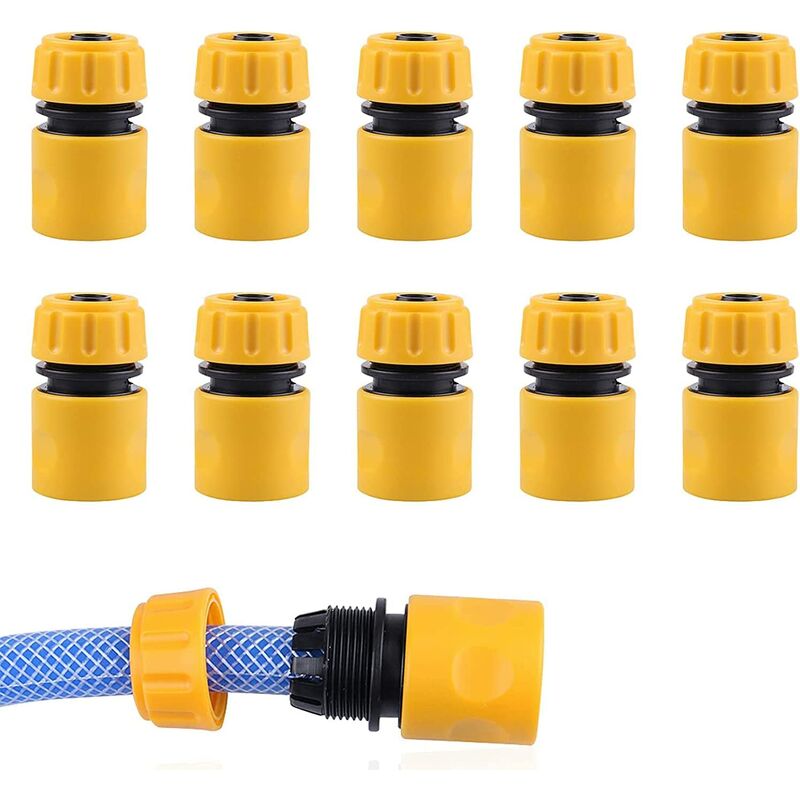 Set conectori furtun 1/2", adaptor furtun gradina, 10 piese, plastic ...