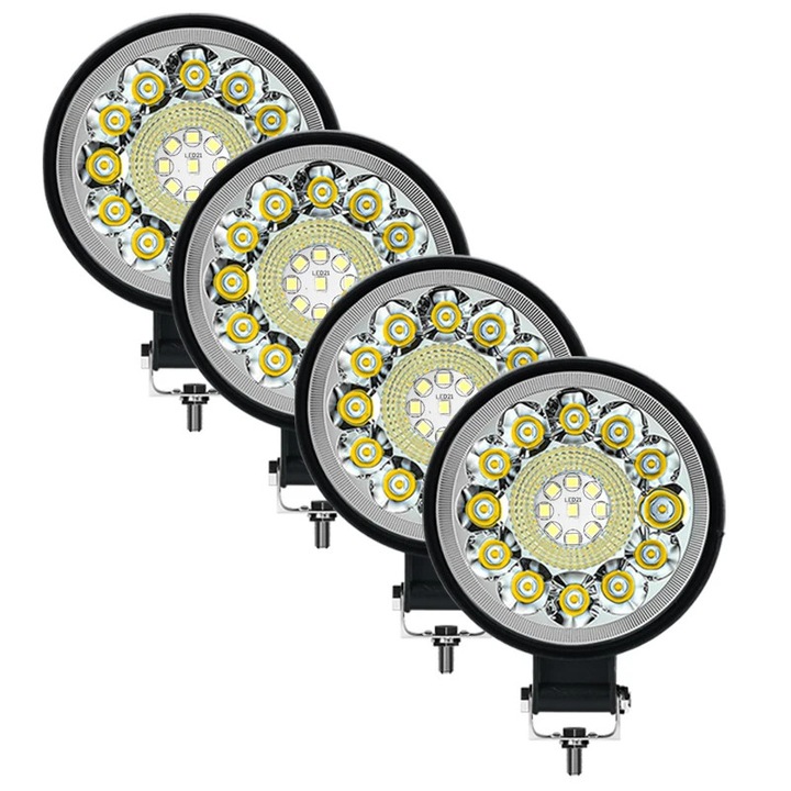 Bara LED Mini 99W, Proiector, Lumina de Lucru, 6000K, 3 inch, pentru Jeep, Camion, Tractor, SUV, ATV