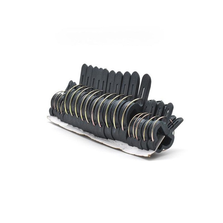 Növénytámasztó klipszek, 100 darabos készlet, 4.5x6cm/3x4.5cm, fekete