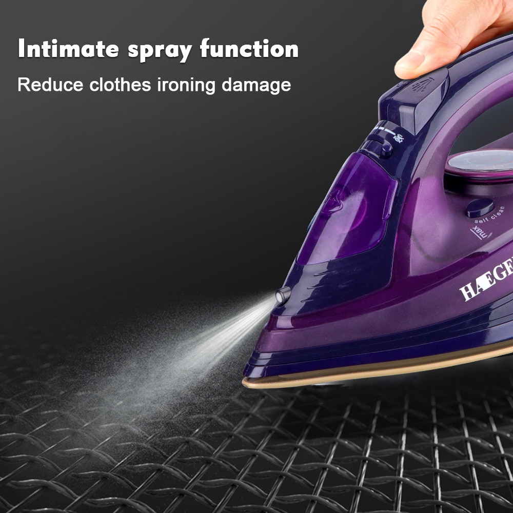 Fier de calcat cu abur, 2400W, violet, capacitate apa 350ml, set cordat si fara fir