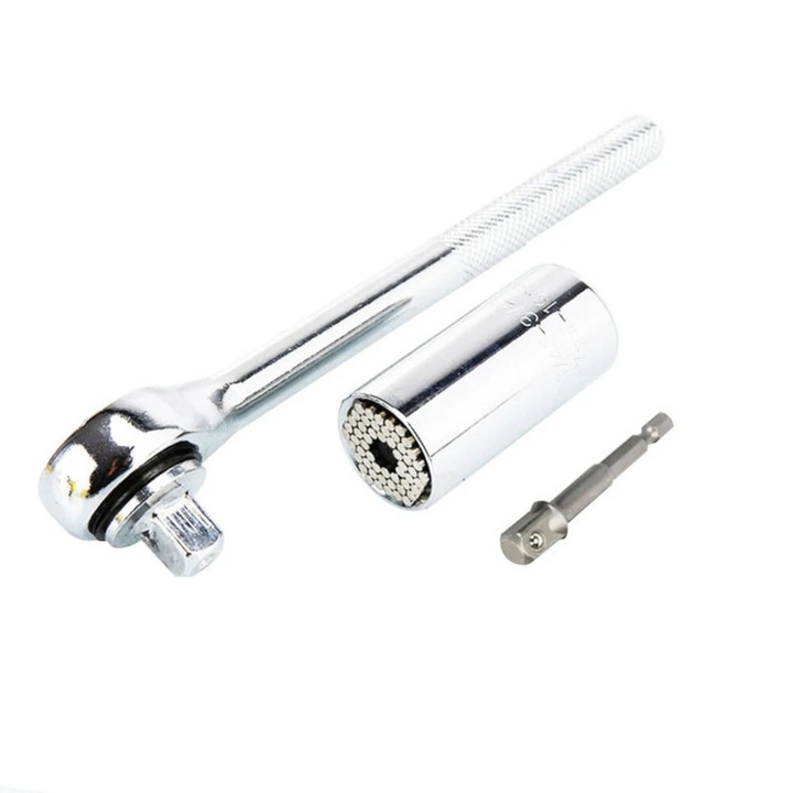 Set de chei multifunctionale cu ratchet, 1/4-3/4 inch, 7-19mm, 3 piese