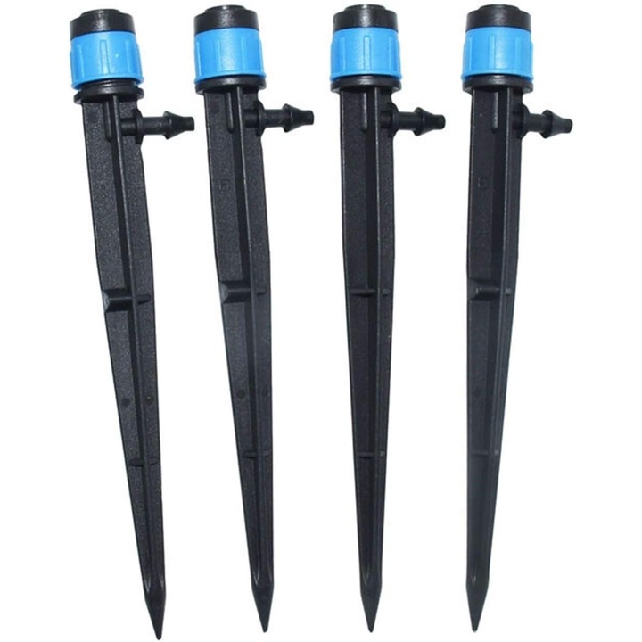 Комплект градински пръскачки 4 бр., регулируеми, 360° спрей, ABS, за напояване на растения