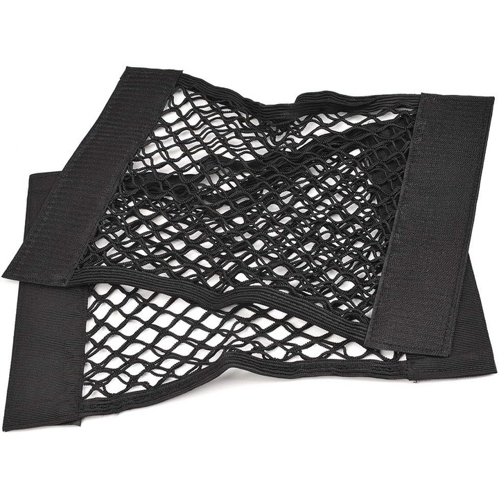Retea de organizare pentru portbagaj auto, set de 2 bucati, 40x25cm, pentru alimente si sticle