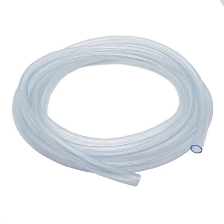 Hose combustibil, 6x9mm, 2 metri, PVC, transparent albastru