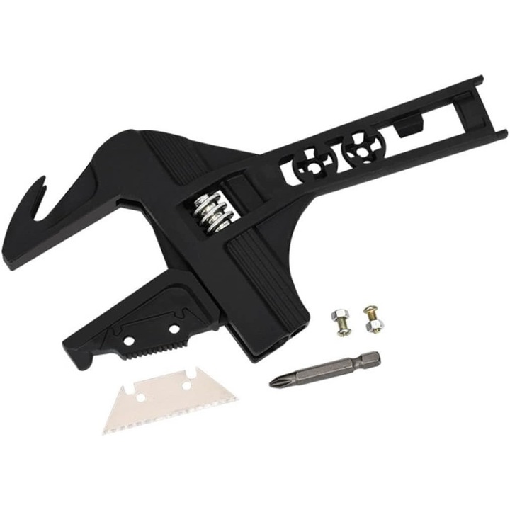 Cheie reglabila, 9 inch, din otel vanadiu, deschidere maxima 80mm, maner scurt, set 1 buc.