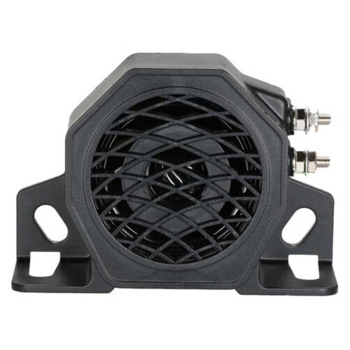 Alarma de marsarier robusta de 107dB cu difuzoare de claxon de marsarier - Negru