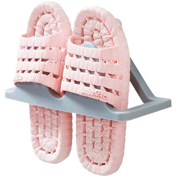 Suport pentru pantofi montat pe perete, 24x10x4cm, PP, albastru