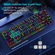 Механична геймърска клавиатура, 60%, RGB, LED светлини, 68 клавиша, с Type-C кабел, Brown Axis суичове и 3 резервни клавиша, USB-C, Anti-Ghosting, Компактна, Преносима, Черна, RiKbo®