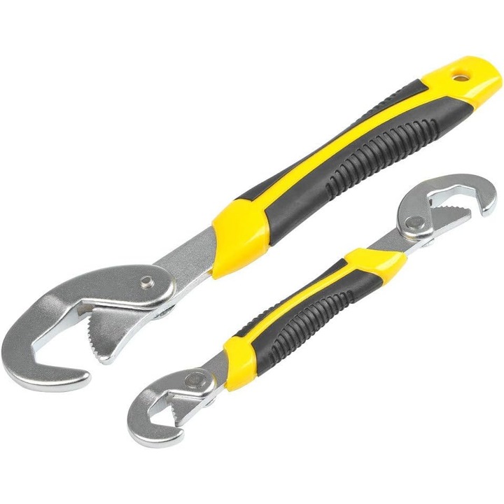 Set de chei combinate universale, 2 piese, ajustabile, 9-32mm, design ergonomic, anti-alunecare