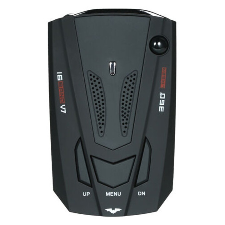 Detector radar auto 360 grade, tehnologie de detectare laser, avertizare vocala, display LED, set