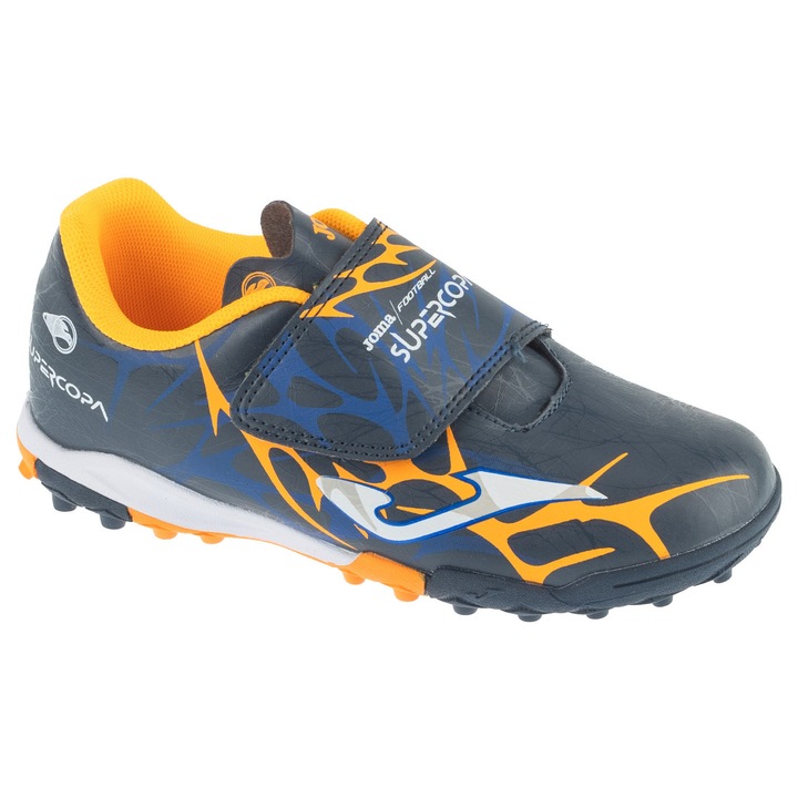 Ghete fotbal copii Turf, Joma Super Copa Jr 8121664, Albastru marin