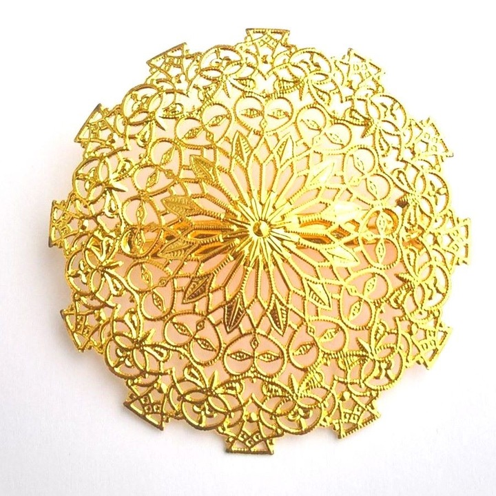 Brosa florala, auriu metalizat