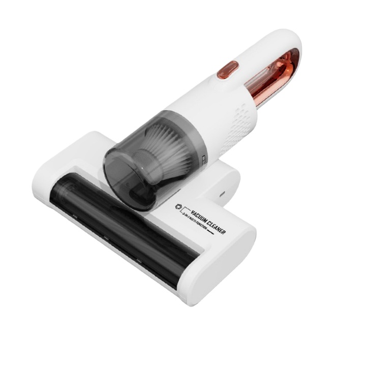 Aspirator portabil, 18W, curatare profunda, baterie 2400mAh, incarcare USB, 21x11x30cm, alb