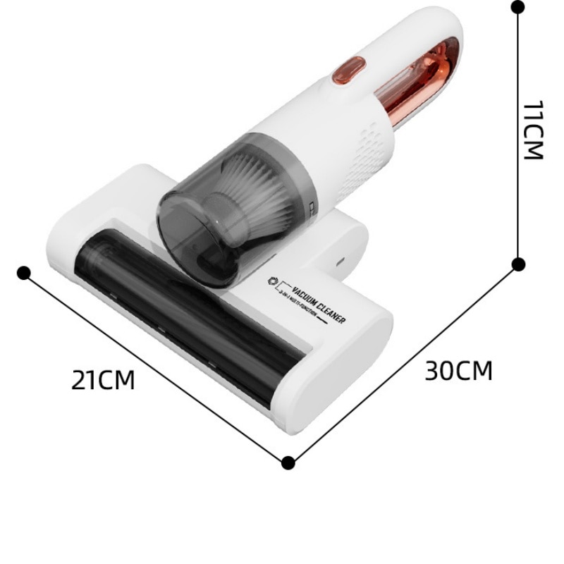 Aspirator portabil, 18W, curatare profunda, baterie 2400mAh, incarcare USB, 21x11x30cm, alb