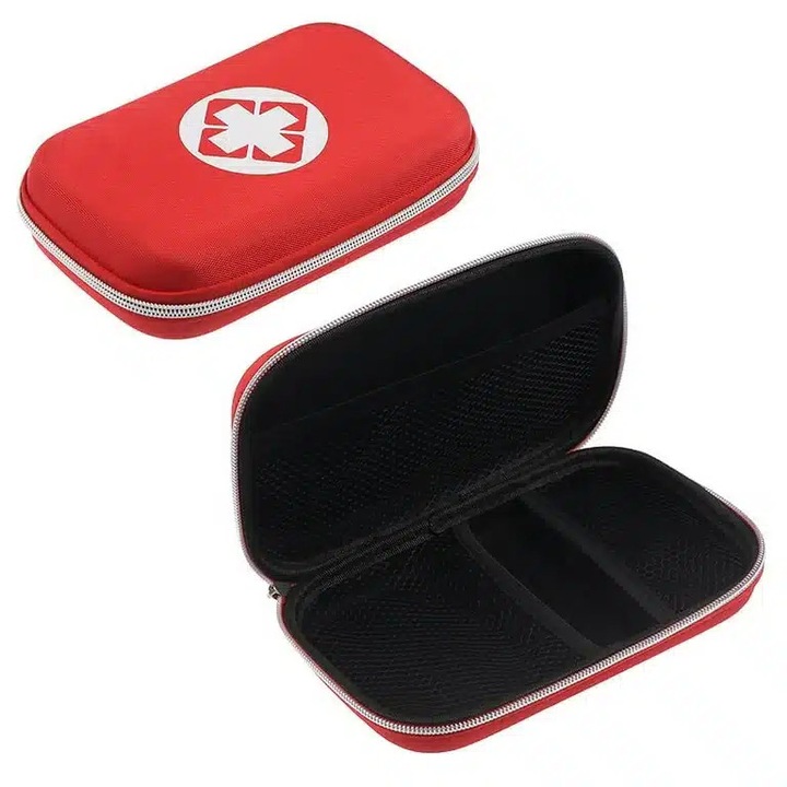 Trusa medicala de prim ajutor, portocalie, de dimensiuni reduse