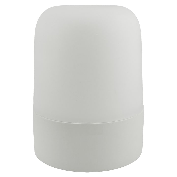 Акумулаторна LED лампа, Flippy, Тъч контрол, 3 цвята бяла светлина, Лампа за спалня, 16 RGB цвята, Нощна лампа в детска стая, 11 x 8 x 8 см, Бяла