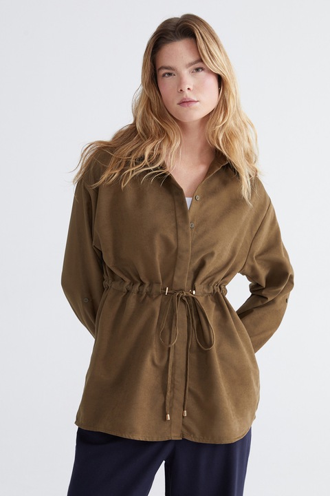 LC WAIKIKI, Camasa cu un cordon, Kaki