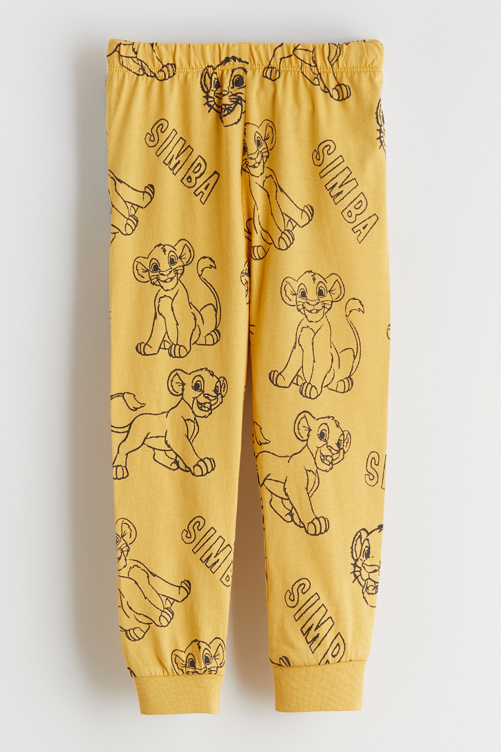 LC WAIKIKI, Pantaloni cu imprimeu grafic, Galben, 80-86 CM