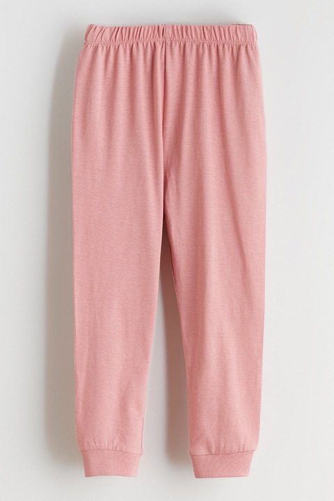 LC WAIKIKI, Pantaloni conici cu model uni, Roz prafuit