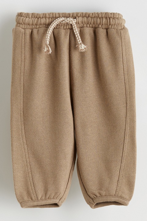 LC WAIKIKI, Pantaloni de trening cu croiala conica si snur, Maro pamantiu